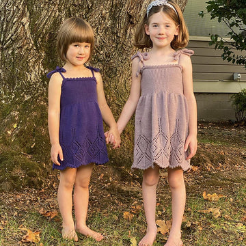 "Wild Irises" Girls Dress