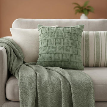 Geometric Squares Pillow Cover