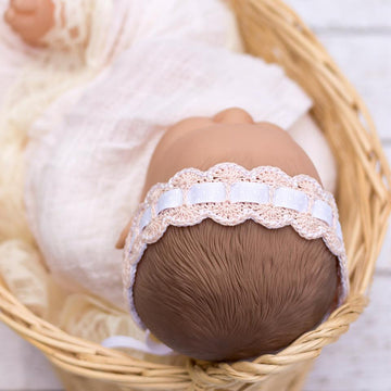 Scalloped Lace Baby Headband