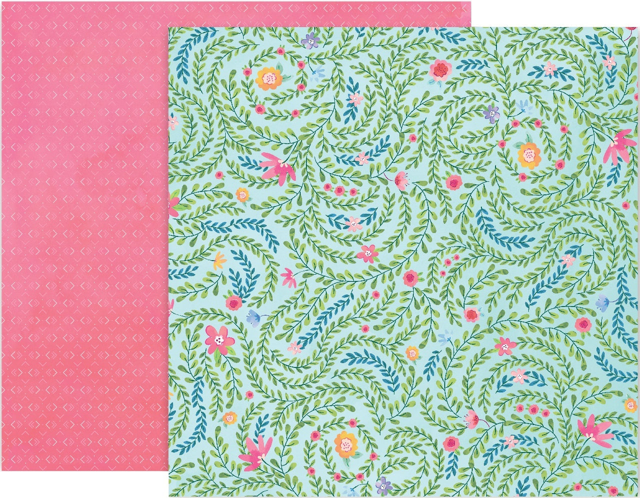 American Crafts Paige Evans Bloom Street Double-Sided Cardstock 12"X12" 25/Pkg - #5