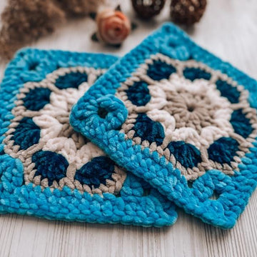 Plush granny square