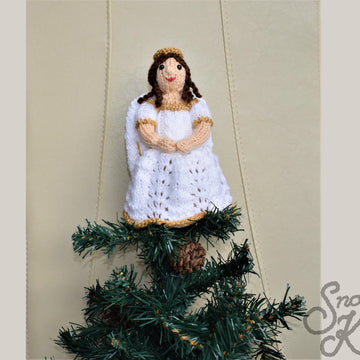 Christmas Tree Angel Ornament Festive Decoration Snoo's Knits