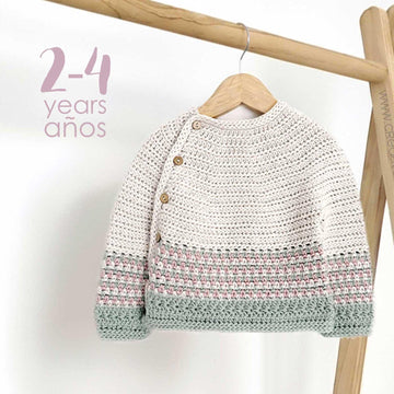 2-4 years - TICA Crochet Sweater / Cardigan