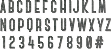 Sizzix XL Alphabet Die by Tim Holtz - Society