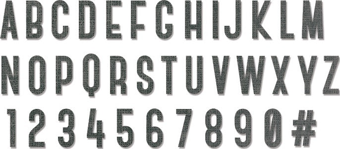 Sizzix XL Alphabet Die by Tim Holtz - Society