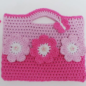 Sweet Flower Crochet Bag