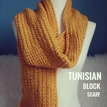 Tunisian Block Scarf