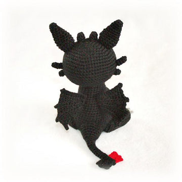 Toothless Night Fury Black Dragon Crochet Pattern