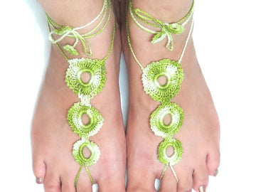 Three rings barefoot sandals