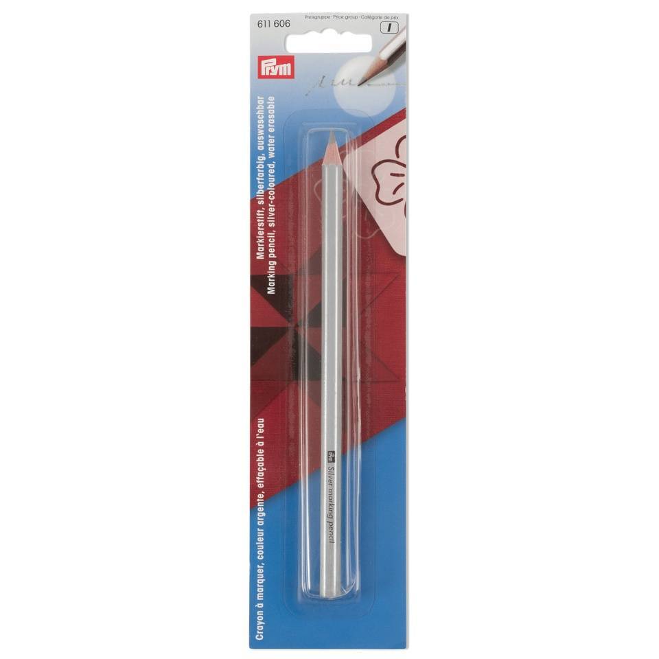 Prym Marking Pencil Silver Col Water Erasable