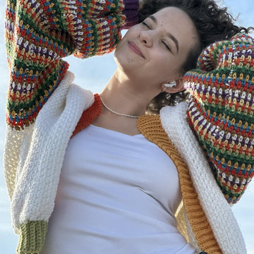 Cozy linen stitch sweater