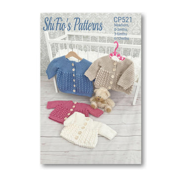 521- Bobble Cardigan Crochet Pattern -519