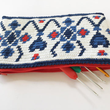 Delft Blue hook / pencil case