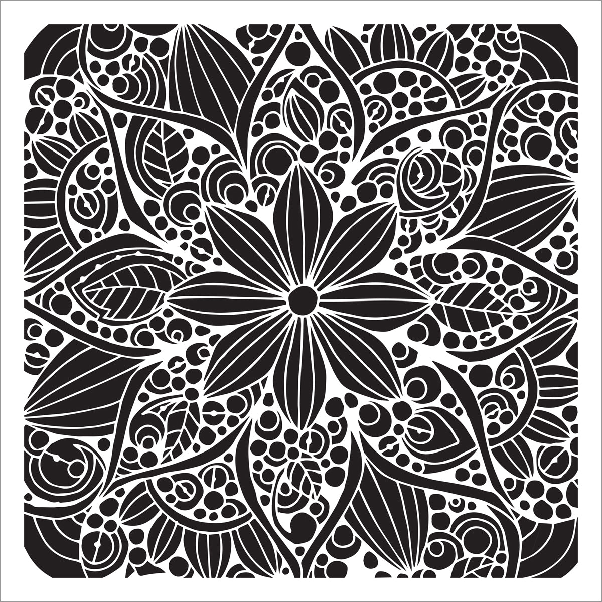 The Crafter's Workshop Crafter's Workshop Template 6"X6" - Doodle Bloom