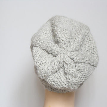 Slouchy Cable Beanie Hat