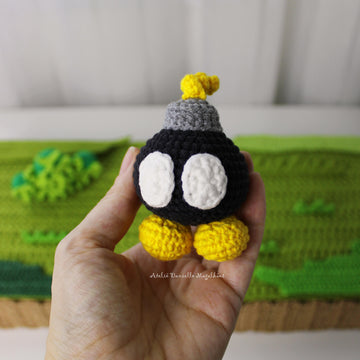 Bob-Omb Amigurumi Pattern – Fanart Inspired Crochet PDF (US Terms)