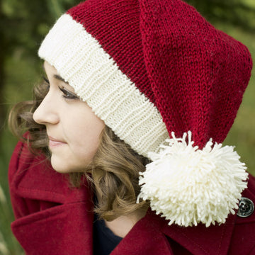 Santa Hat in Cascade 220 Superwash - W583