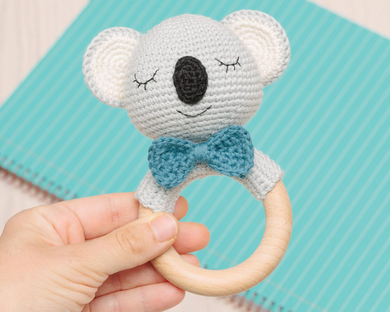 Koala rattle amigurumi pattern
