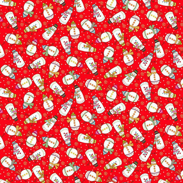 Makower Santa Express - Snowman Red