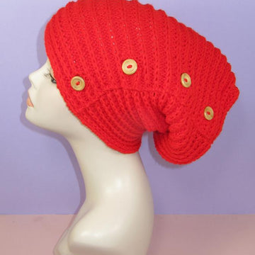 Sideways Fishermans Rib Button Up Slouch Hat