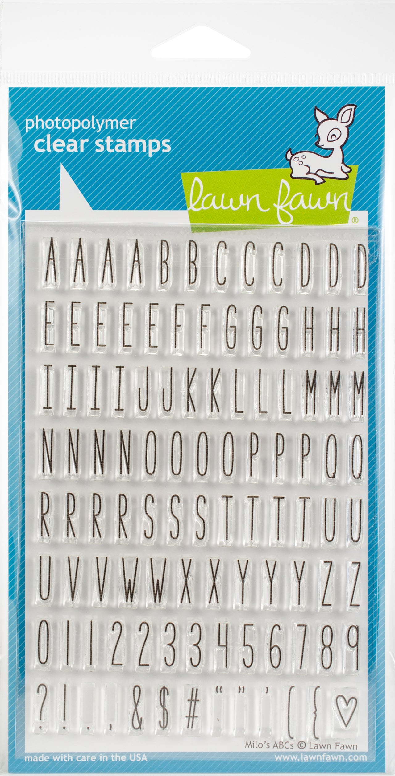 Lawn Fawn Clear Stamps 4"X6" - Milo's ABCs