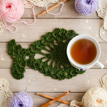 Crochet Fish Coaster Pdf + Video Tutorial