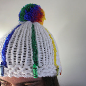 Knitted Crayon Beanie