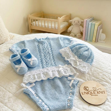 "Sweetpea" Gathered Lace set