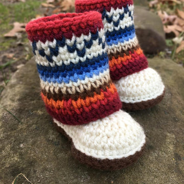 Mukluk Baby Booties Crochet Pattern