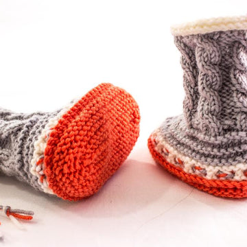 High Top Cable Booties