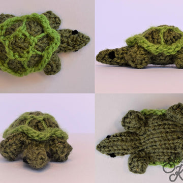 Three Tortoises Turtles Zoo Toy Knitting Pattern Snoo's Knits