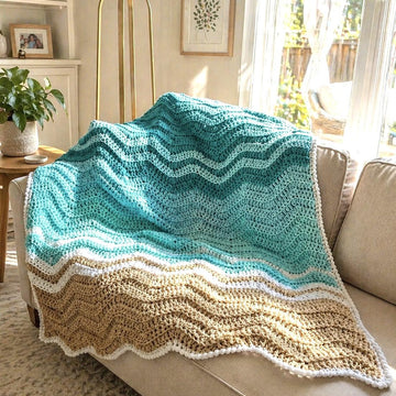 Seaglass Crochet Blanket