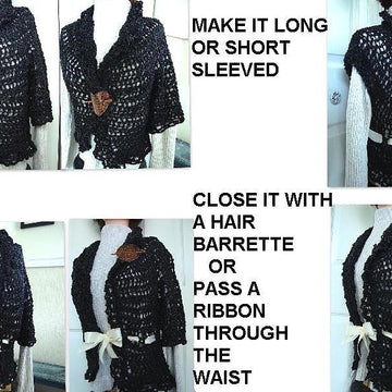 469 LACY SHRUG, age 12 to adult XL