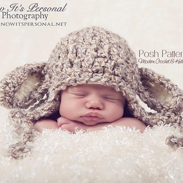 Little Lamb Earflap Hat Crochet Pattern 127
