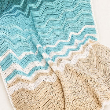 Seaglass Crochet Blanket