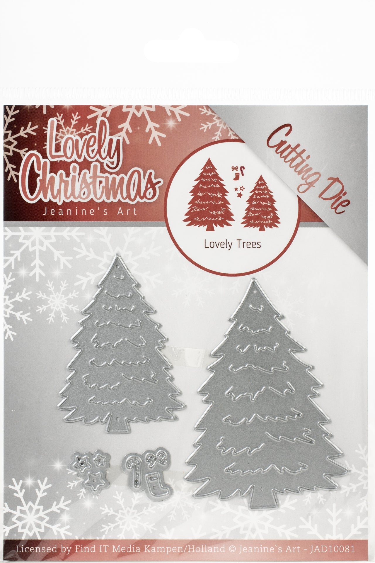 Find It Trading Jeanine's Art Die - Trees, Lovely Christmas