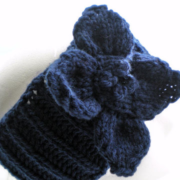 Brioche Headband with Flower