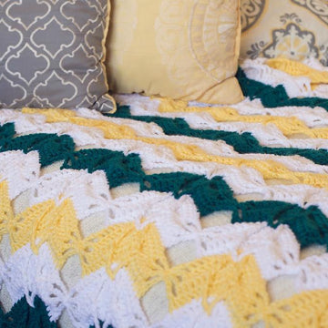 Diamond Burst Chevron Afghan