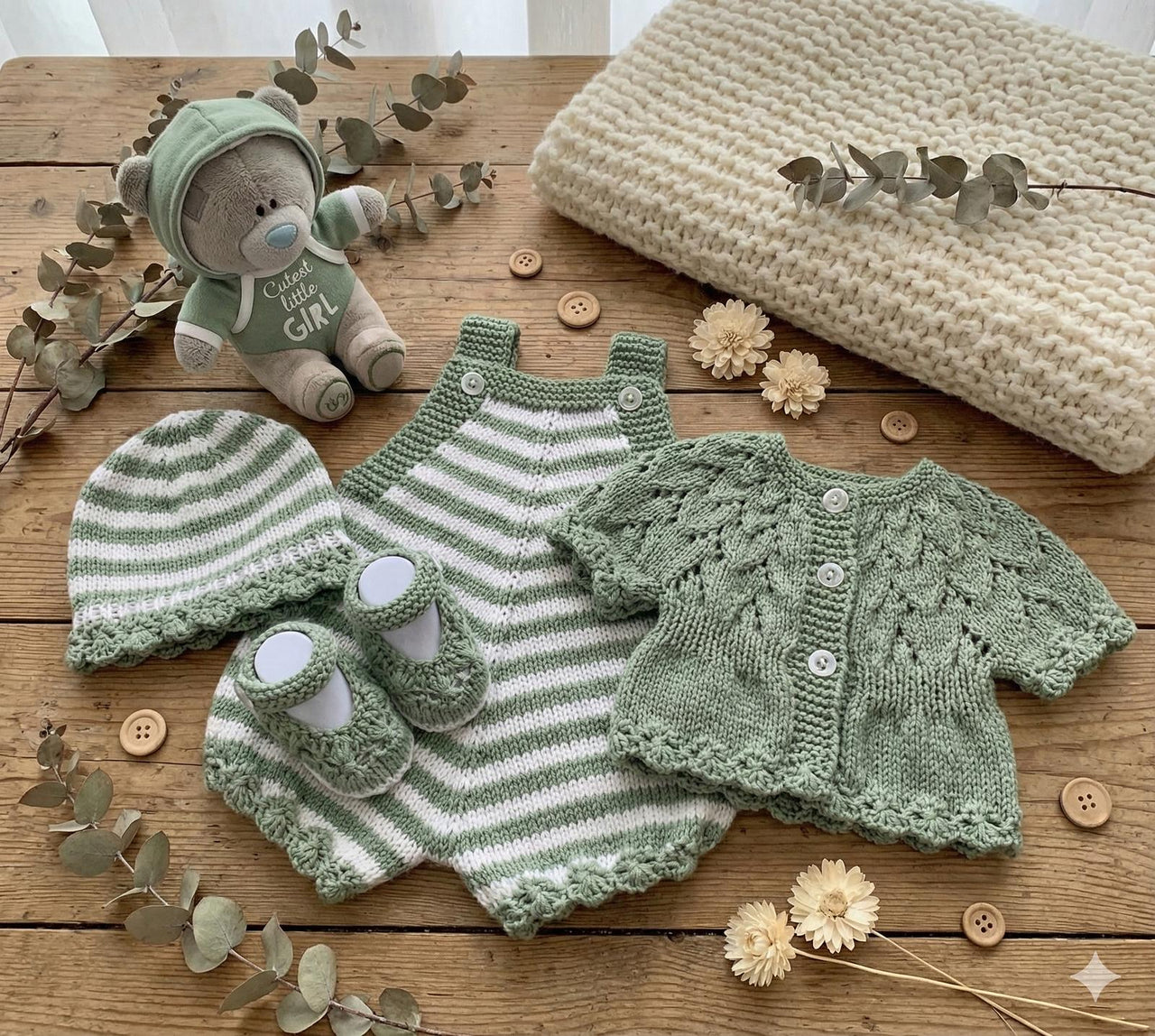 "Violets" 4 piece set