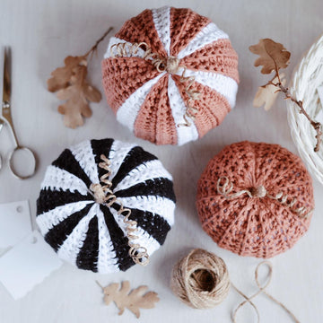 Three Halloween Pumpkins