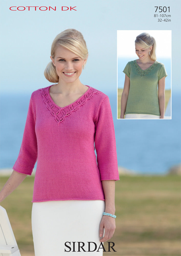 Sweaters in Sirdar Cotton DK - 7501 - Downloadable PDF
