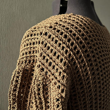 Rib Mesh Sweater