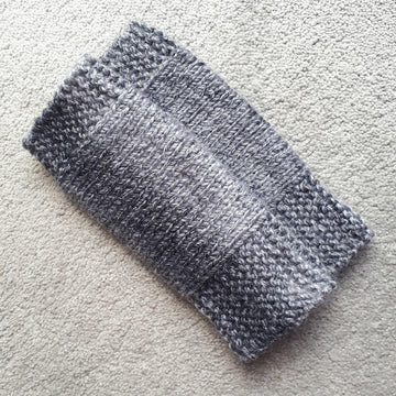Charcoal Marble Wrist Warmers