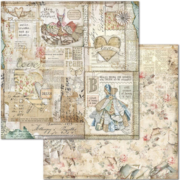 Stamperia Intl Stamperia Double-Sided Paper Pad 8"X8" 10/Pkg - Imagine, 10 Designs/1 Each