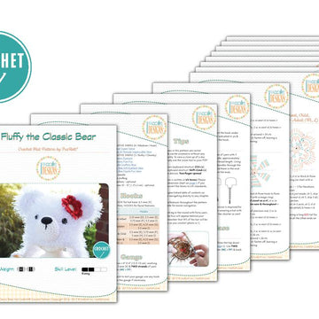 Fluffy the Classic Bear Hat Crochet Pattern