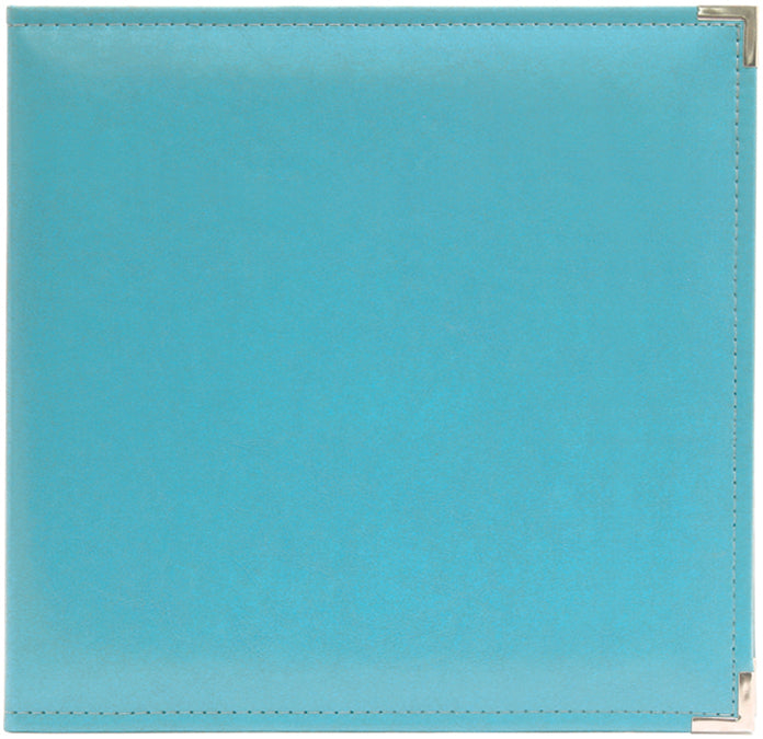 We R Memory Keepers We R Classic Leather D-Ring Album 12"X12" - Aqua