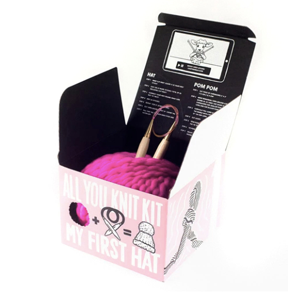 Loopy Mango All You Knit Kit - My First Hat