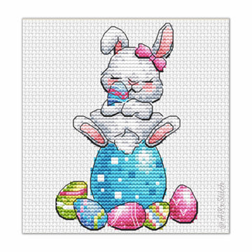 Easter Bunny 02 Cross Stitch PDF Pattern