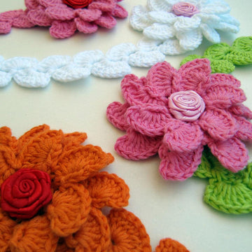 Lyubava Crochet Flower Headband Tutorial