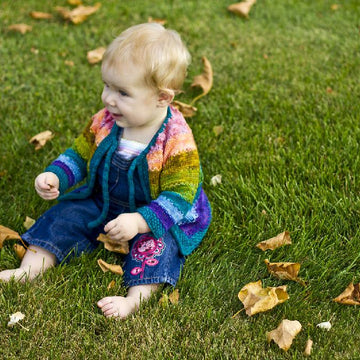 Tulips, A Colorful Cardigan for Baby